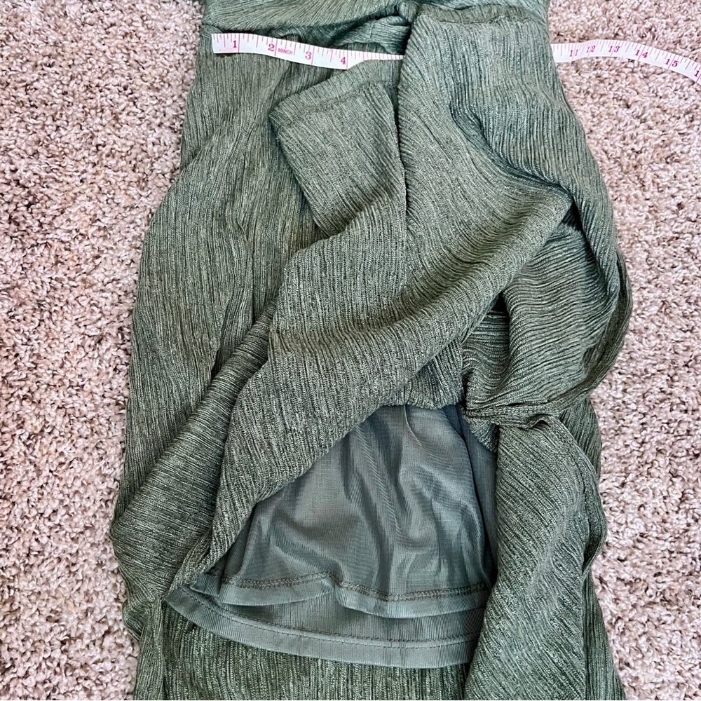 Nordstrom Olive V-Neck Dress - Picture 6 of 6